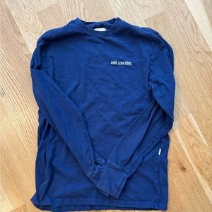 AIME LEON DORE long sleeve blue shirt